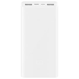  Аккумулятор внешний резервный XIAOMI 3, 20000mAh (PLM18ZM) (белый) 