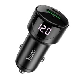  АЗУ HOCO Z42 Light road 2USB digital display PD20W, QC3.0 (чёрный) 