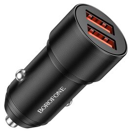  АЗУ BOROFONE BZ19 Wisdom dual port car charger (чёрный) 