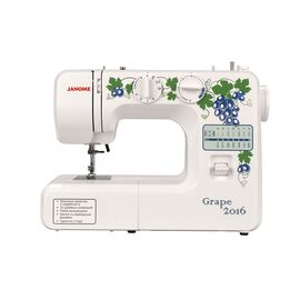  Швейная машина Janome Grape 2016 (Grape2016), электромеханическое управление, вертикальный челнок, количество операций: 15 