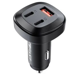  АЗУ Acefast B3 66W(USB-C+USB-C+USB-A) three-port metal, black 