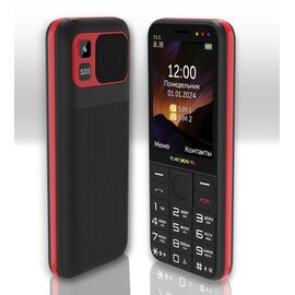  Мобильный телефон teXet TM-315 черный-красный 