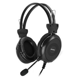  Наушники полноразмерные проводные, с микрофоном A4TECH HU-30 2м накладные USB оголовье (черный) 