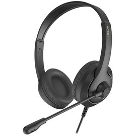  Наушники полноразмерные проводные, с микрофоном A4TECH Fstyler FH100i (черный) 
