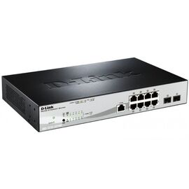  Коммутатор D-Link DGS-1210-10P/ME/B1A Управляемый 2 уровня с 8 портами 10/100/1000Base-T с поддержкой PoE и 2 портами 1000Base-X SFP 