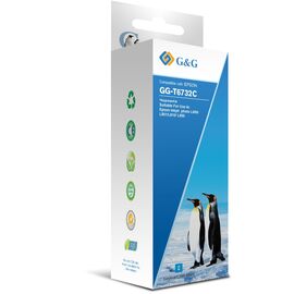  Чернила G&G GG-T6732C голубой100мл для Epson L800, L805, L810, L850 
