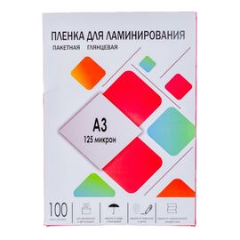  Пленка для ламинирования Гелеос LPA3-125 A3 303х426 125мкм глянцевая 100шт 