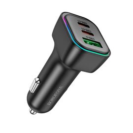  АЗУ BOROFONE BZ28C Trophie PD60W(2C1A) car charger (черный) 