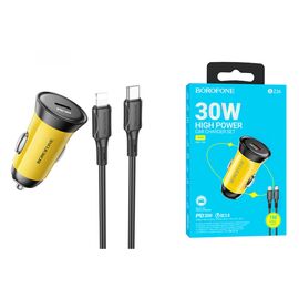  АЗУ BOROFONE BZ26 Searcher single port PD30W car charger set(C to iP) (желтый) 