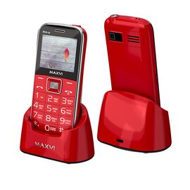  Мобильный телефон Maxvi B6ds up красный 