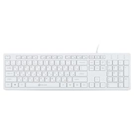  Клавиатура Oklick 500M белый USB slim Multimedia 