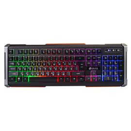  Клавиатура Oklick 710G Black Death черный/серый USB Multimedia for gamer LED 