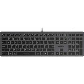  Клавиатура A4Tech Fstyler FX60H серый USB slim LED (FX60H Grey/White) 