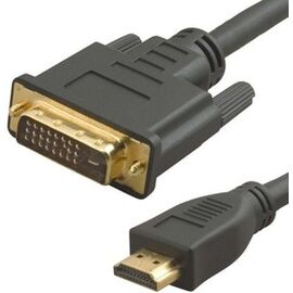  Кабель аудио-видео Lazco WH-141 HDMI (m)/DVI-D(m) 20м. Позолоченные контакты черный (WH-141(20M)) 