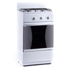  Плита газовая Flama CG 3202 W, 50x35x85 см, 2 конфорки, духовка 30 л 