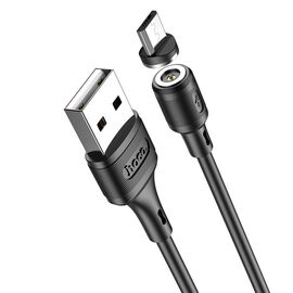  Дата-кабель HOCO X52 Sereno magnetic charging micro 1м (чёрный) 