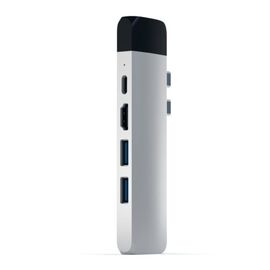  Кабель Satechi Aluminum ST-TCPHES Type-C Pro Hub Adapter with Ethernet 4K HDMI Silver 