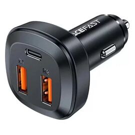  АЗУ ACEFAST B9 66W(2USB-A+USB-C) three port metal car charger (черный) 