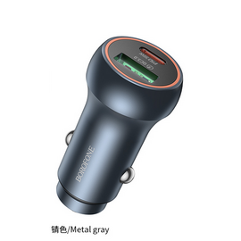  АЗУ BOROFONE BZ32B Fresh 48W dual port PD30W+QC3.0 (металически серый) 