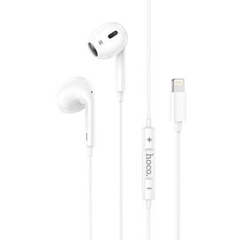  Наушники HOCO M1 Max crystal earphones with mic  for Lightning (белый) 