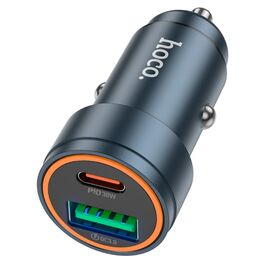  АЗУ HOCOZ57A Glorious PD30W+QC3.0 car charger metal gray 