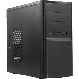  Корпус POWERMAN ES701BK (6120258) USB 3.0 Mini Tower, mATX, 450W PM-450ATX, USB 3.0x2, USBx2 + Audio, черный 