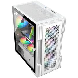  Корпус 1STPLAYER Trilobite T3 T3-WH-4F1-W White mATX TG 4x 120mm LED fans inc 