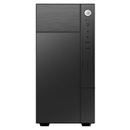  Корпус FOXLINE Forza FZ-017-SX450R mATX case, black, w/PSU 450W 12cm, w/2xUSB2.0, w/pwr cord, w/o Fan 