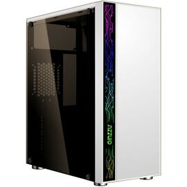  Корпус Ginzzu A390 White Window RGB подсветка 1*USB 3.0, 2*USB 2.0, AU 