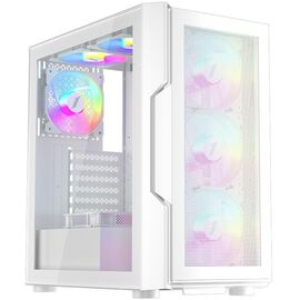  Корпус 1STPLAYER TRILOBITE T7-P White / ATX / 4x120mm LED fans / T7-P-WH-4F1-W 