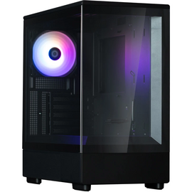  Корпус ZALMAN P10, mATX, Black, Window, 2x3.5", 3x2.5", 1xUSB Type-C, 1xUSB3.0, Rear 1x120mm ARGB 