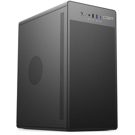  Корпус CBR V285 (PCC-MATX-V285-WPSU) mATX Minitower , без БП, 1*USB 3.0 Type-C, 1*USB 3.0, 1*USB 2.0, HD Audio+Mic, кабель питания 1.2м, Black 