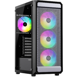  Корпус XASTRA A403 4ARGB Black (A403-4FC12A) ATX/Mesh  tempered glass 4x120mm ARGB PWM fans 