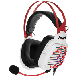  Наушники игровые с микрофоном A4TECH Bloody G560 2м мониторные оголовье (белый/красный) 