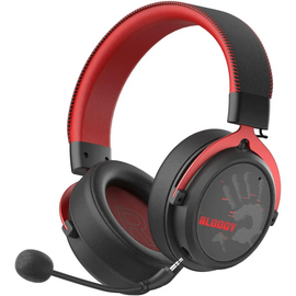  Наушники игровые с микрофоном A4TECH Bloody MR590 Sports 1.5м мониторные BT/Radio/3.5mm оголовье (красный/черный) 