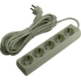  Удлинитель Exegate EX285826RUS ECE-5-5G (5 евророзетки с заземлением, 5м, серый) 
