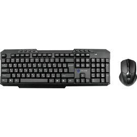  Клавиатура + мышь Oklick 205MK клав:черный мышь:черный USB беспроводная Multimedia (1546786) 