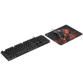  Игровой набор DEFENDER Aura MKP-117 RU (52117),Light,мышь+клавиатура+ковер 