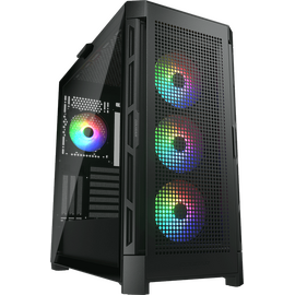  Корпус Cougar Airface Pro RGB Black 4x120MM ARGB Fan, ARGB Fan HUB, без БП, Черный, E-ATX 