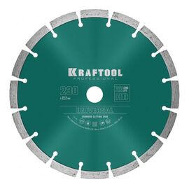  Диск алмазный сегментный по железобетону, высокопрочному бетону KRAFTOOL Universal 36680-230 230 мм, 