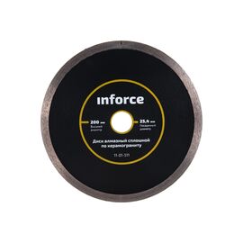  Диск алмазный сплошной керамогранит Inforce 11-01-511 200х25,4 мм 