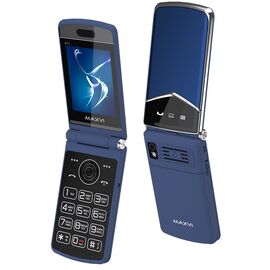  Мобильный телефон Maxvi E11 сине-серебристый 