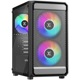  Корпус XASTRA A303M 3FRGB Black (A303M-2FC14F-1FC12F) mATX/Mesh/ tempered glass / 2x140mm + 1x120mm FRGB fans 