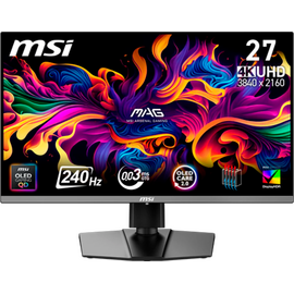  Монитор MSI MAG 272UP X24 (9S6-3CD79A-031) Black QD-OLED, 3840x2160, HDMI+HDMI+DP+Type C (15W), 0.03 ms, 178°/178°, 250 cd/m, 1500000:1, 240Hz, Pivot 