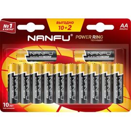  Батарейка Nanfu AA (10+2шт.) 