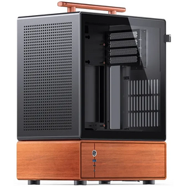  Корпус JONSBO T7 Black без БП, боковая панель из закаленного стекла, mini-ITX, micro-ATX, черный 