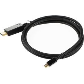  Кабель аудио-видео Buro MDP-DP miniDisplayport (m)/DisplayPort (m) 1.5м. Позолоченные контакты черный 