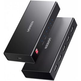  Сплиттер UGREEN CM570 (90514) 4K @ 60Hz HDMI 2.0 1*4 Splitter Black 
