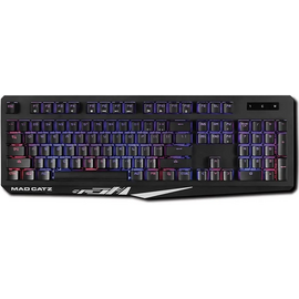  Игровая клавиатура Mad Catz S.T.R.I.K.E. 4 без русской раскладки чёрная Cherry Red Switch 