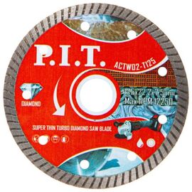  Диск алмазный P.I.T. ACTW02-T125 отрезной Turbo (сверхтонкий) 125x22,2x1,4 мм 